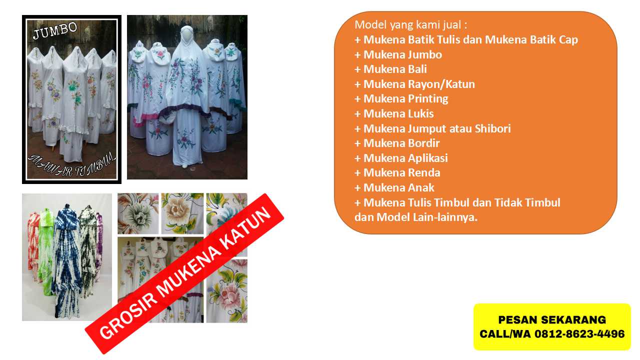 Harga Mukena Rayon Bali